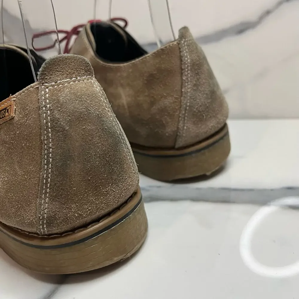 Pikolinos Men's Brown Suede Classic Preppy Oxford Sz 43 Sz 10 Closet Staple
